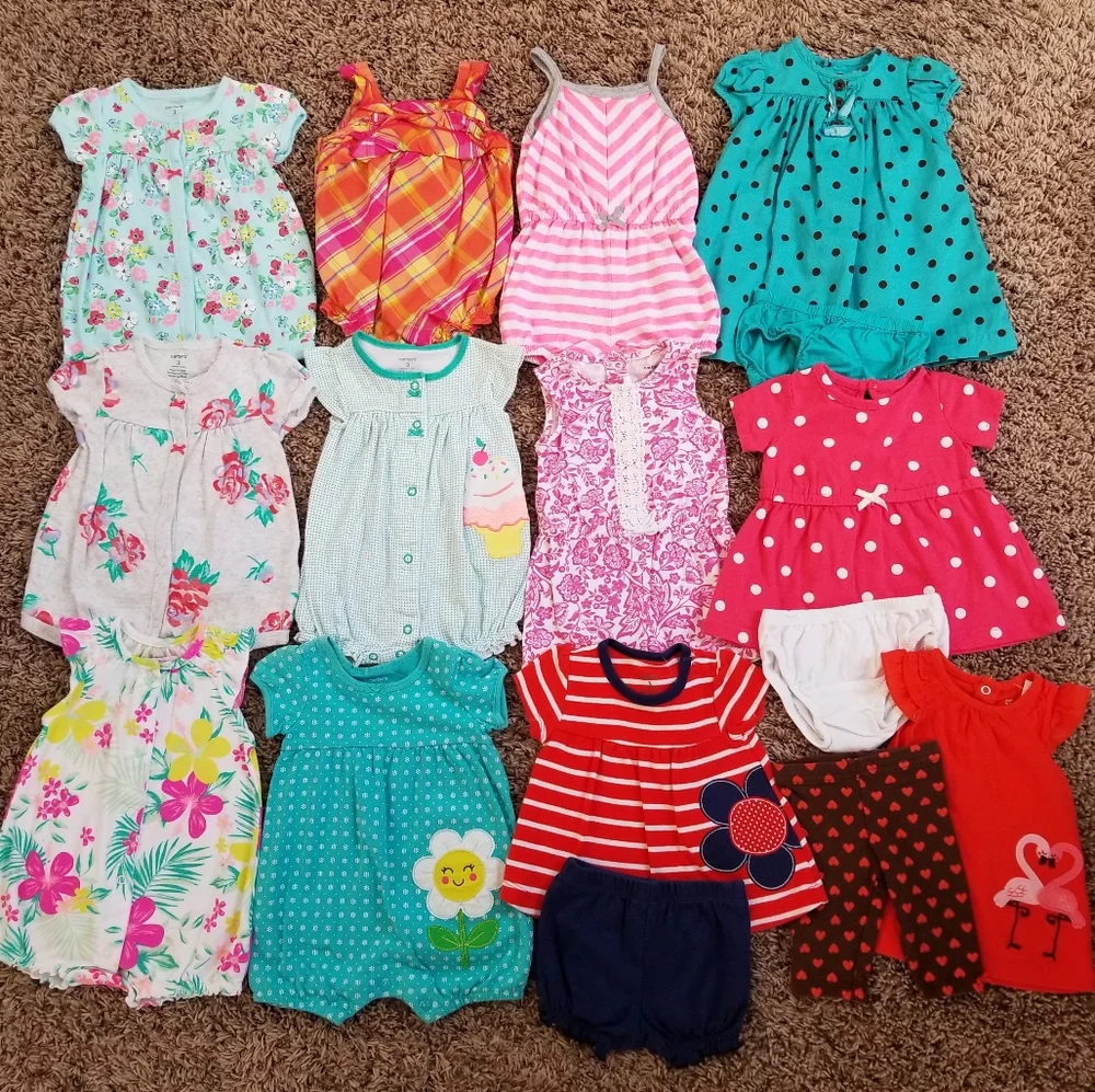 Carter's 16 Piece Summer Bundle Girls 3 Months